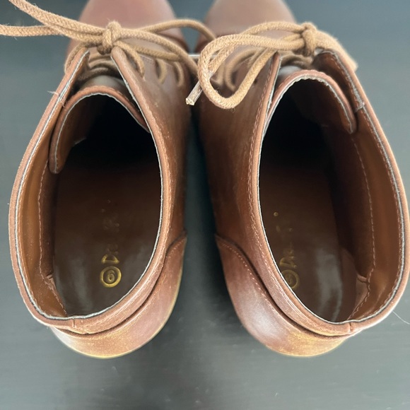 Brown Wedge Ankle Booties size 9 - Picture 5 of 5